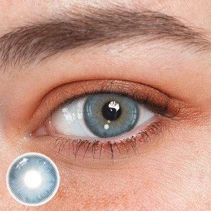 Lazuli Pear Blue Coloured Contact Lenses